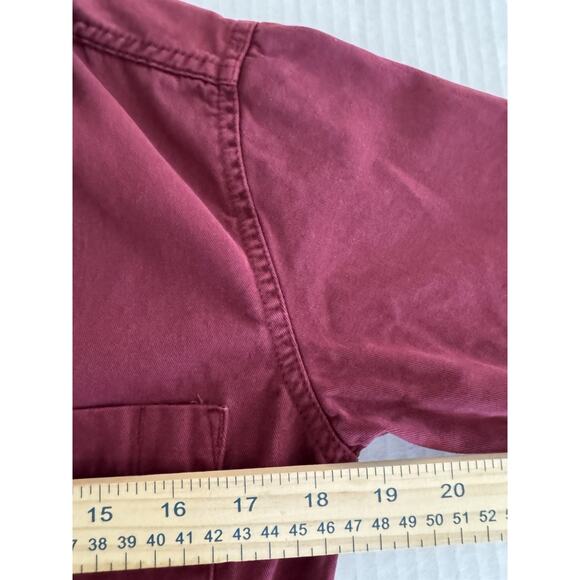 Pistola XS Grover Red Cotton Jumpsuit Merlot Relaxed Field Suit Coveralls - Picture 6 of 13